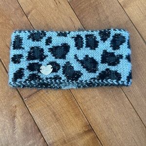 Leopard print knit headband